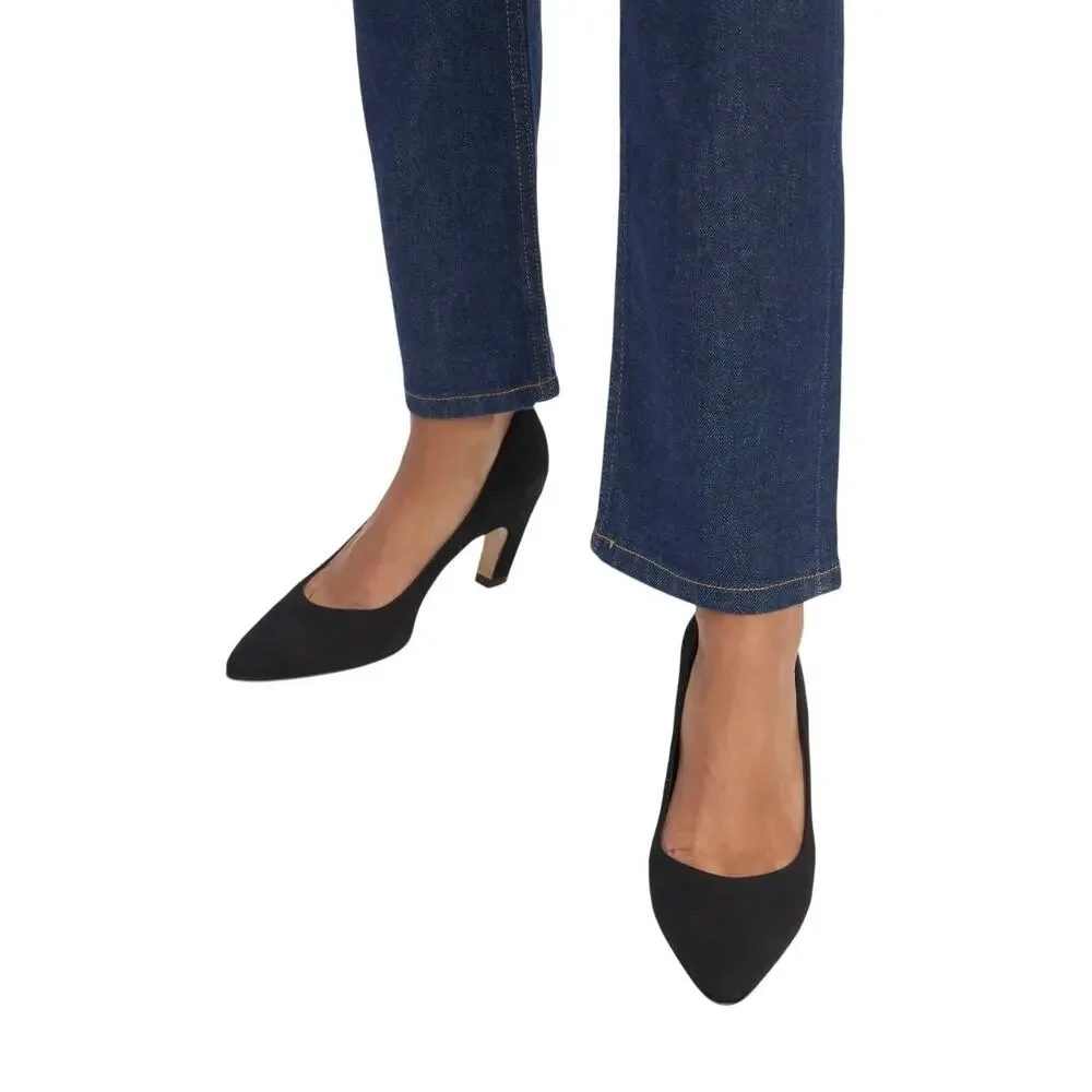 Everlane The Banana Pumps in Black Suede size 7.5 NWB
